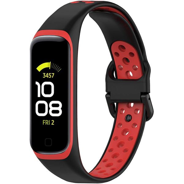 iMoshion Bracelet sportif en silicone Samsung Galaxy Fit 2 - Noir / Rouge