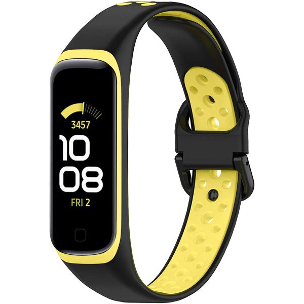 iMoshion Bracelet sportif en silicone Samsung Galaxy Fit 2 - Noir / Jaune