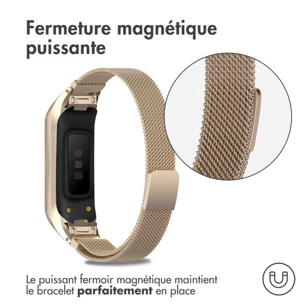 imoshion Bracelet magnétique milanais Samsung Galaxy Fit 2 - Champagne Dorée