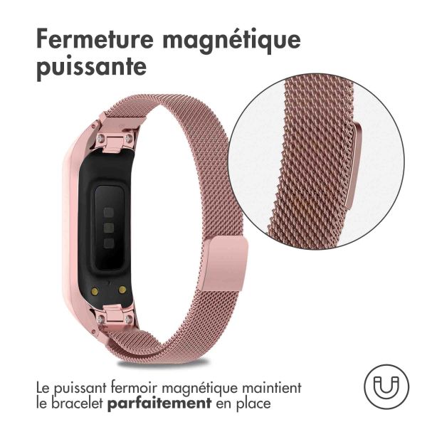 imoshion Bracelet magnétique milanais Samsung Galaxy Fit 2 - Rose