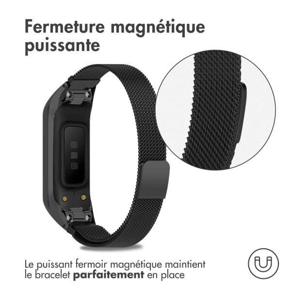 imoshion Bracelet magnétique milanais Samsung Galaxy Fit 2 - Noir