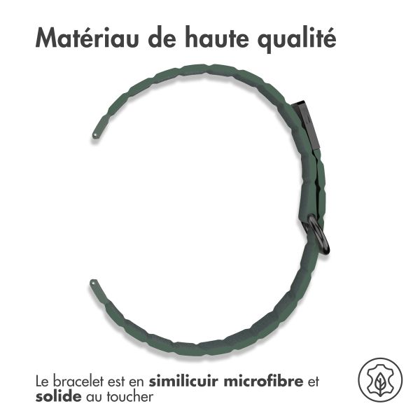 imoshion Bracelet en cuir magnétique - Connexion universelle de 20 mm - Vert