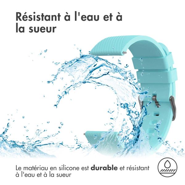 iMoshion Bracelet en silicone - Connexion universelle de 22 mm - Bleu clair