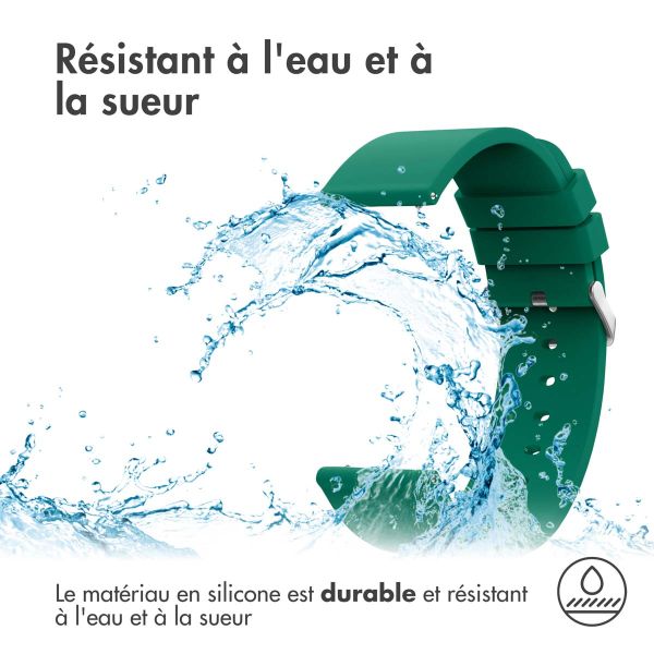 iMoshion Bracelet en silicone - Connexion universelle de 24 mm - Vert foncé