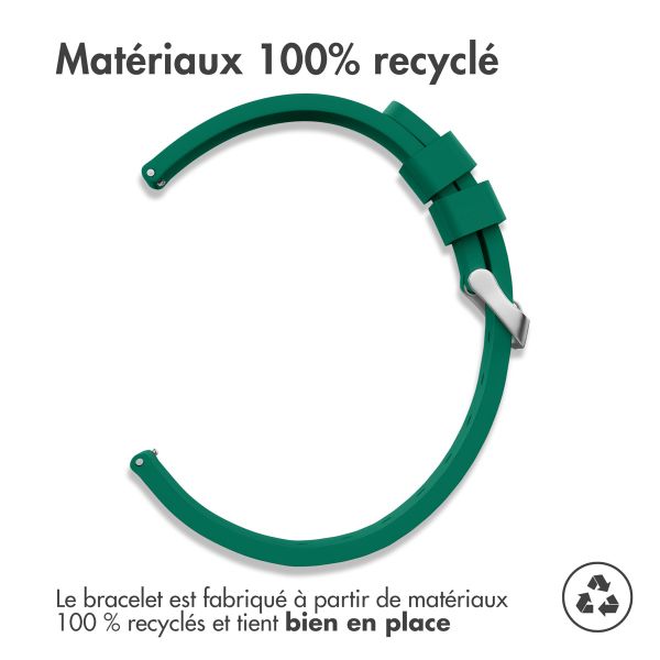 iMoshion Bracelet en silicone - Connexion universelle de 24 mm - Vert foncé