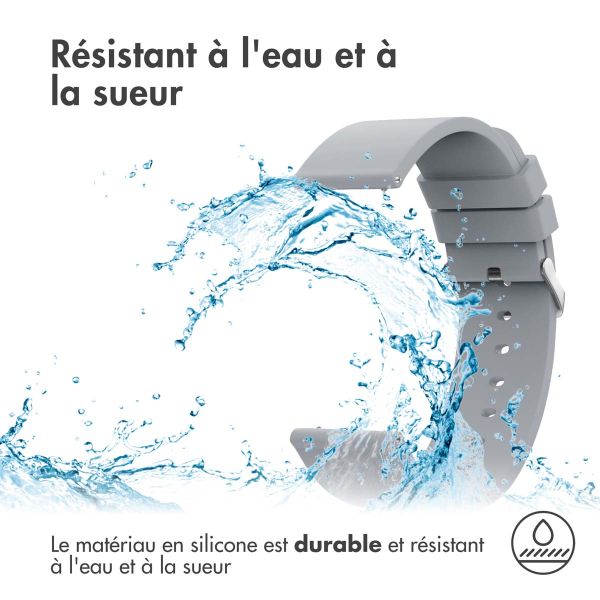 iMoshion Bracelet en silicone - Connexion universelle de 24 mm - Gris