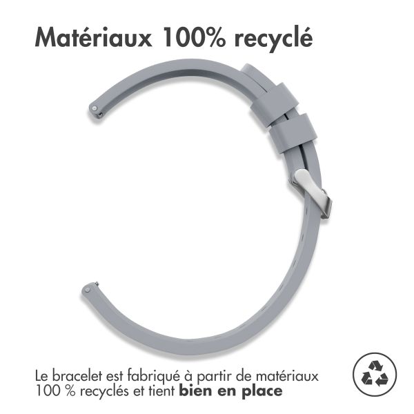 iMoshion Bracelet en silicone - Connexion universelle de 24 mm - Gris