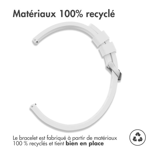 iMoshion Bracelet en silicone - Connexion universelle de 24 mm - Blanc