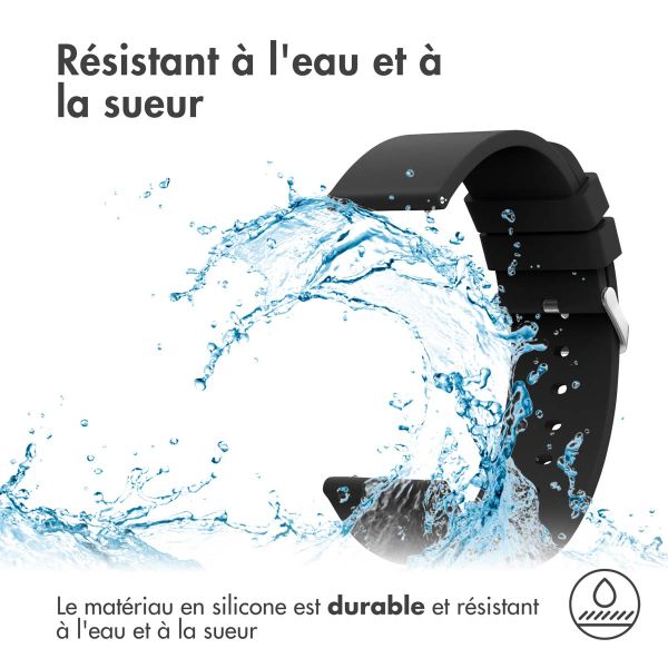 imoshion Bracelet en silicone - Connexion universelle de 24 mm - Noir