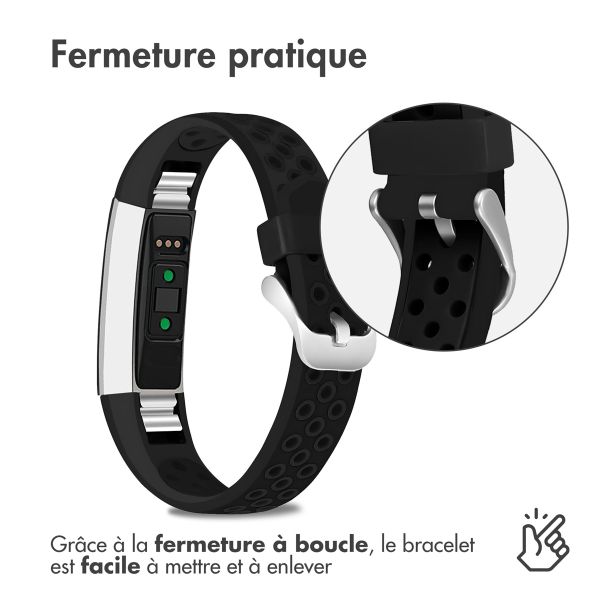 imoshion Bracelet sportif en silicone Fitbit Alta (HR) - Noir