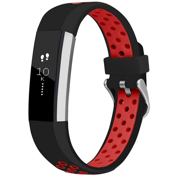 iMoshion Bracelet sportif en silicone Fitbit Alta (HR) - Noir/Rouge