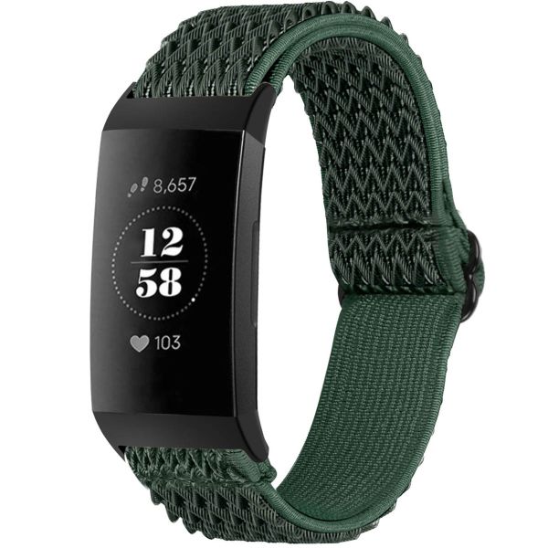 imoshion Bracelet élastique en nylon le Fitbit Charge 3 / 4 - Vert