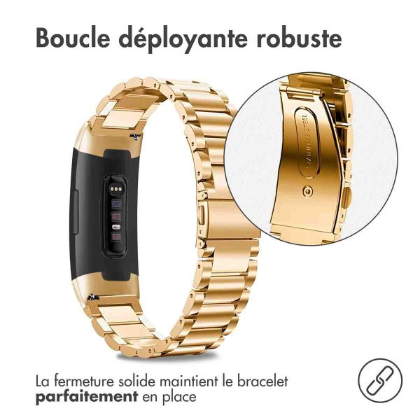 iMoshion Bracelet en acier Fitbit Charge 3 / 4 - Dorée