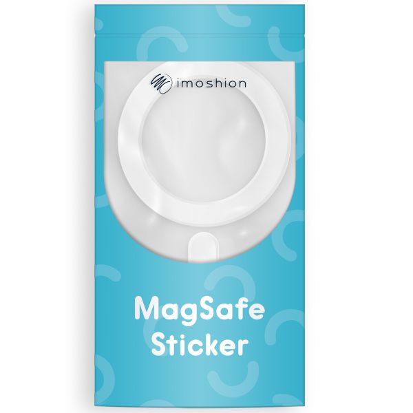 imoshion ﻿Autocollant MagSafe avec aide à l'installation - Blanc