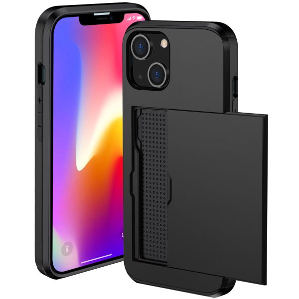 iMoshion Coque arrière avec porte-cartes iPhone 13 - Noir