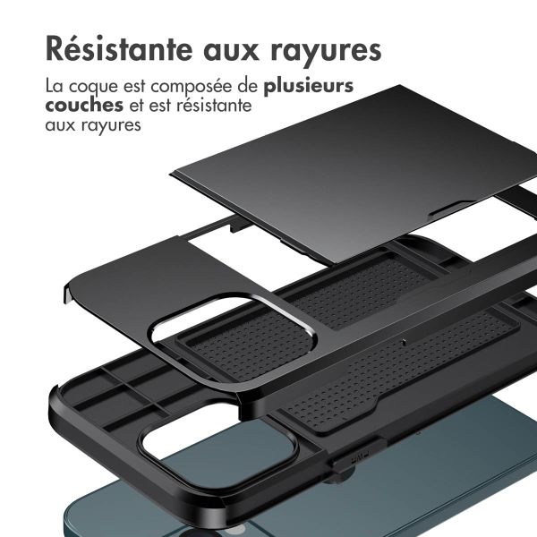 imoshion Coque arrière avec porte-cartes iPhone 13 Pro Max - Noir