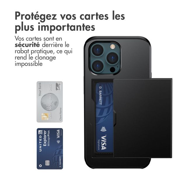 imoshion Coque arrière avec porte-cartes iPhone 13 Pro Max - Noir