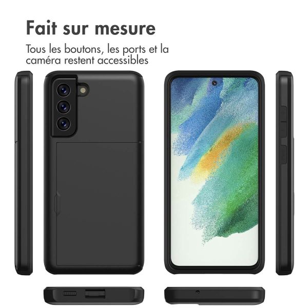 imoshion Coque arrière avec porte-cartes Samsung Galaxy S21 FE - Noir