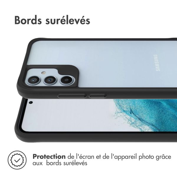 iMoshion Coque Rugged Hybrid Samsung Galaxy A34 (5G) - Noir / Transparent