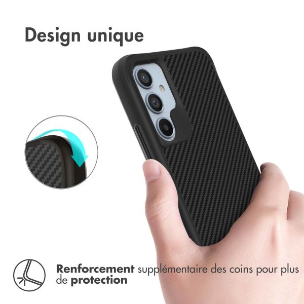 iMoshion Coque Rugged Hybrid Carbon Samsung Galaxy A34 (5G) - Noir