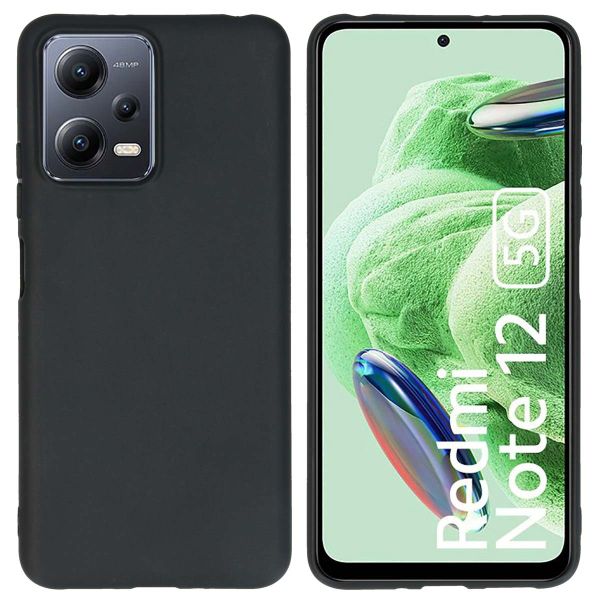 iMoshion Coque Couleur Xiaomi Redmi Note 12 / Xiaomi Poco X5 5G - Noir