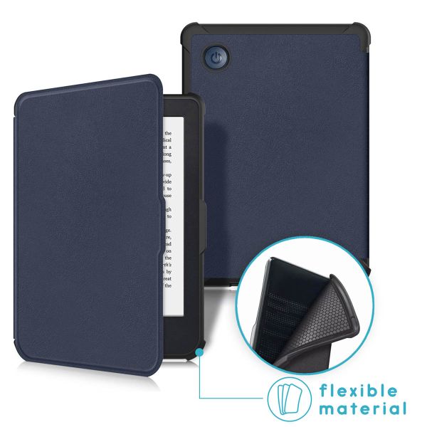 imoshion Slim Soft Sleepcover Kobo Clara 2E / Tolino Shine 4 - Bleu foncé