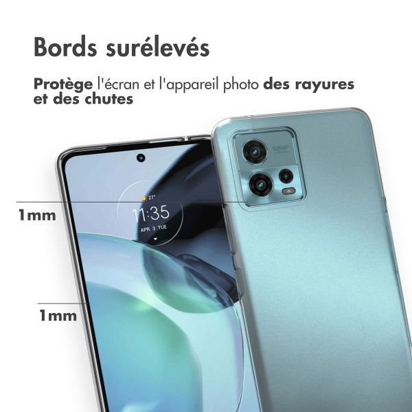 Accezz Coque Clear Motorola Moto G72 - Transparent