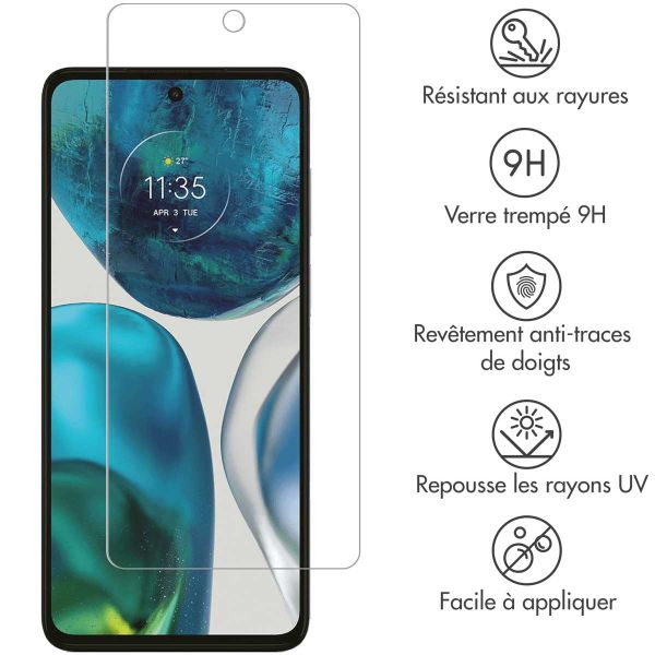 Selencia Protection d'écran en verre trempé Motorola Moto G72