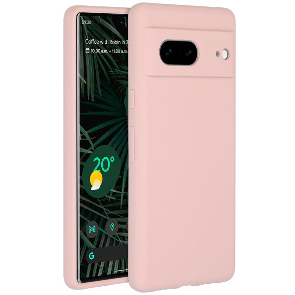 Accezz Coque Liquid Silicone Google Pixel 7 - Rose