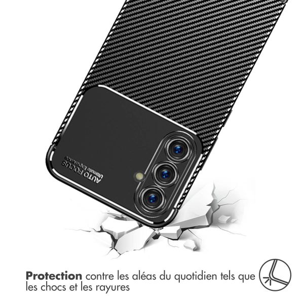 imoshion Coque silicone Carbon Samsung Galaxy A54 (5G) - Noir