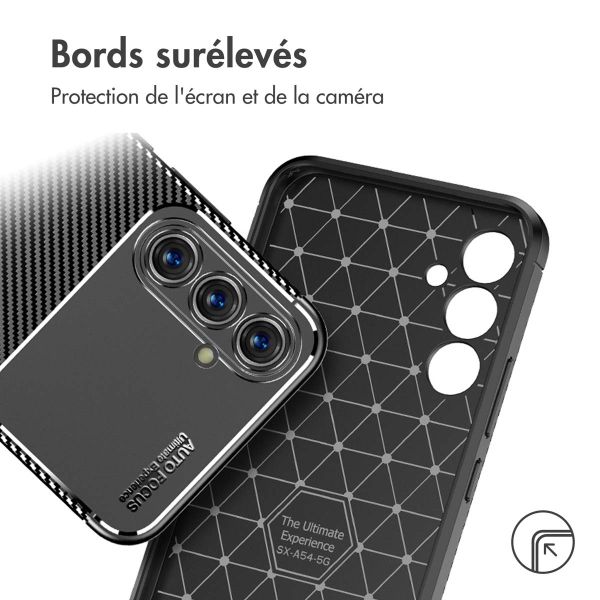 imoshion Coque silicone Carbon Samsung Galaxy A54 (5G) - Noir