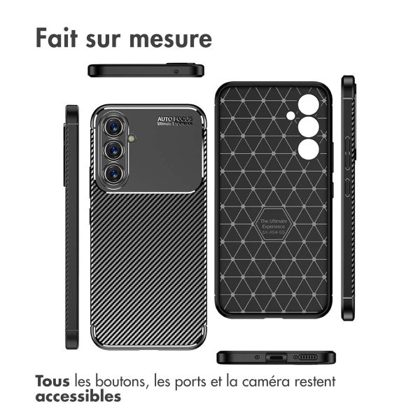 imoshion Coque silicone Carbon Samsung Galaxy A54 (5G) - Noir