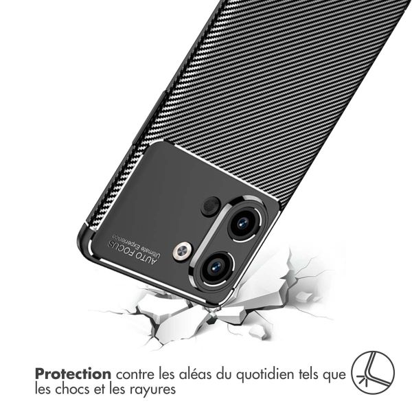 imoshion Coque silicone Carbon Oppo Reno 9 / 9 Pro (5G) - Noir