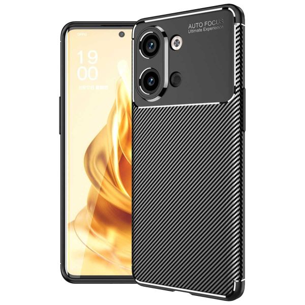 imoshion Coque silicone Carbon Oppo Reno 9 / 9 Pro (5G) - Noir