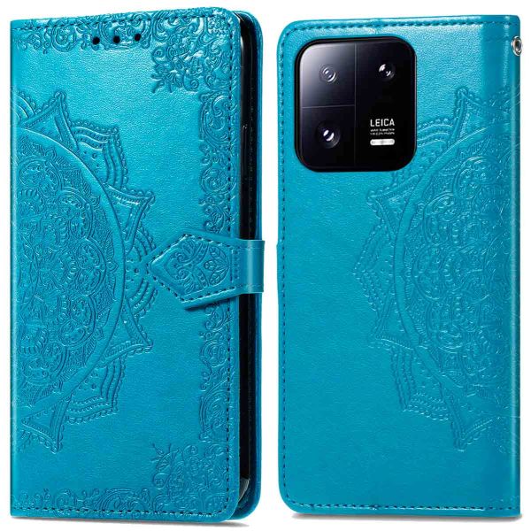 iMoshion Etui de téléphone portefeuille Mandala Xiaomi 13 Pro - Turquoise