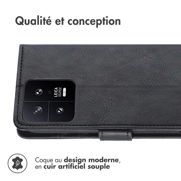 iMoshion Étui de téléphone portefeuille Luxe Xiaomi 13 - Noir