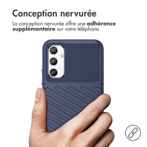 imoshion Coque Arrière Thunder pour Samsung Galaxy A34 (5G) - Bleu foncé