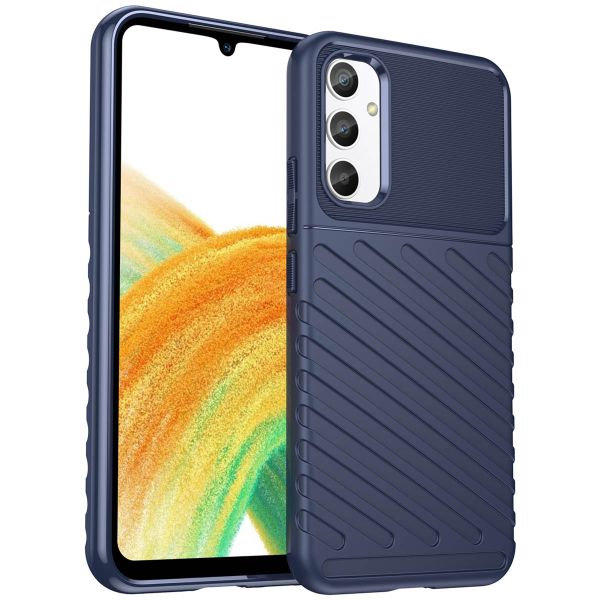 imoshion Coque Arrière Thunder pour Samsung Galaxy A34 (5G) - Bleu foncé