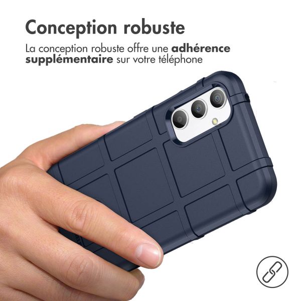 iMoshion Coque Arrière Rugged Shield Samsung Galaxy A34 (5G) - Bleu foncé