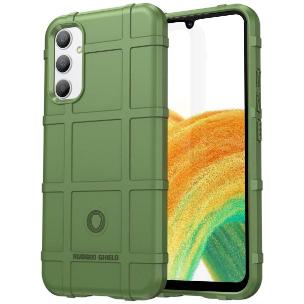 iMoshion Coque Arrière Rugged Shield Samsung Galaxy A34 (5G) - Vert