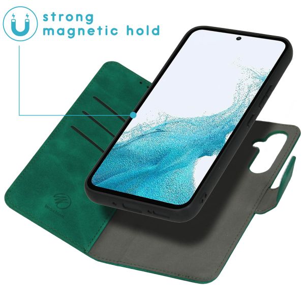 imoshion Etui de téléphone de type portefeuille de luxe 2-en-1 amovible Samsung Galaxy A54 (5G) - Vert foncé