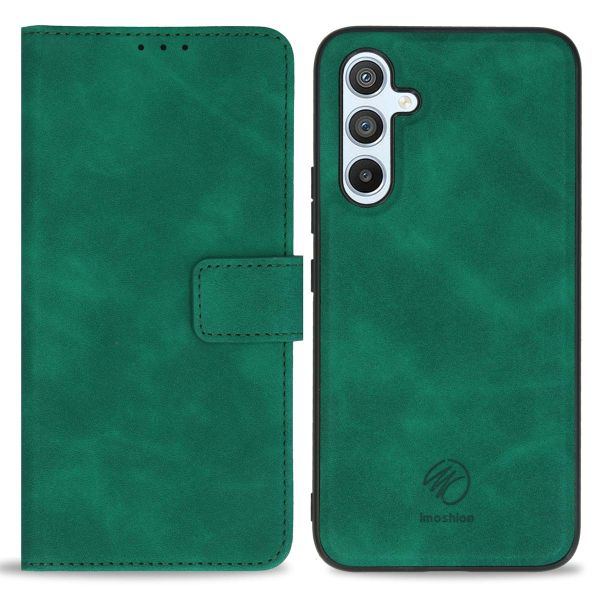 imoshion Etui de téléphone de type portefeuille de luxe 2-en-1 amovible Samsung Galaxy A54 (5G) - Vert foncé