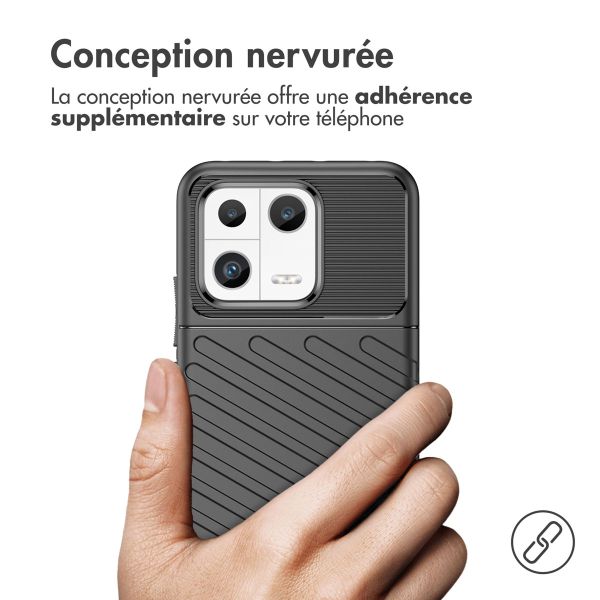 iMoshion Coque Arrière Thunder pour le Xiaomi 13 - Noir