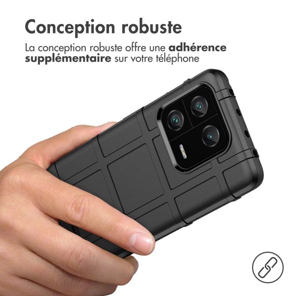 iMoshion Coque Arrière Rugged Shield Xiaomi 13 Pro - Noir