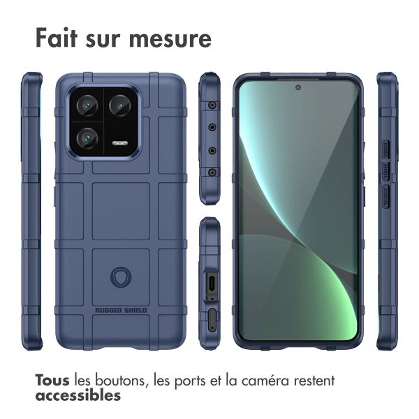 iMoshion Coque Arrière Rugged Shield Xiaomi 13 Pro - Bleu foncé