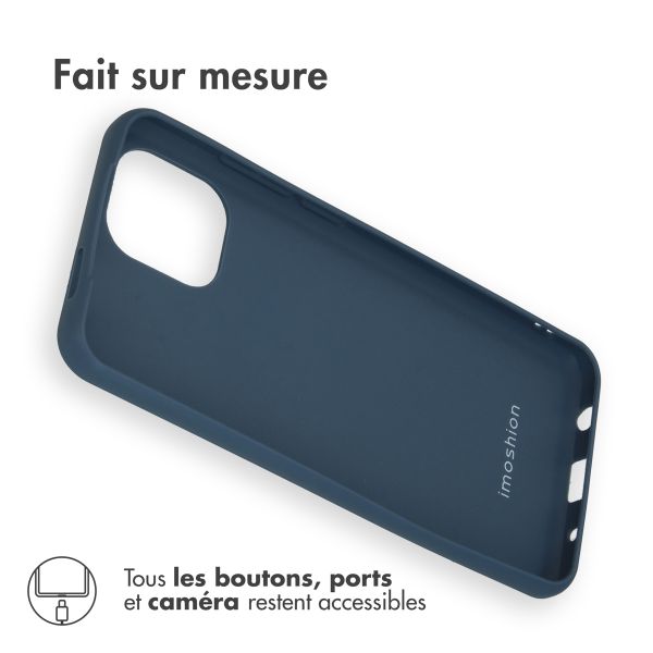 imoshion Coque Couleur Xiaomi Redmi A1 / A2 - Bleu foncé