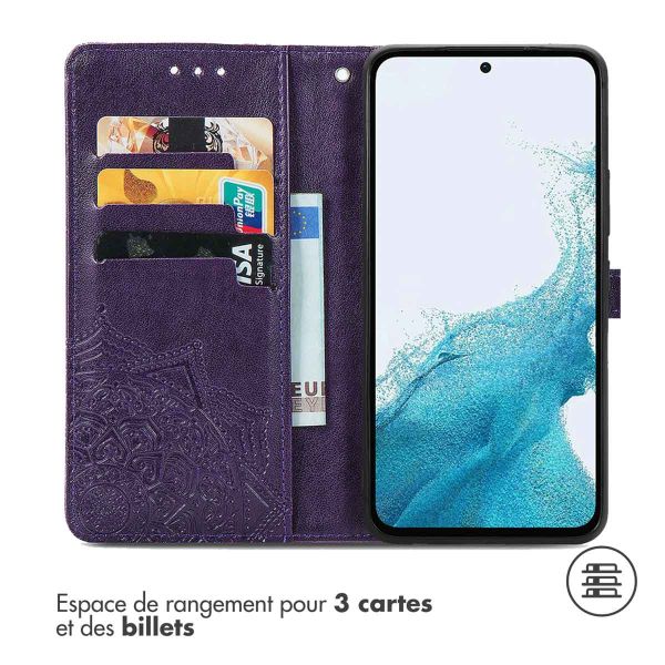 iMoshion Etui de téléphone portefeuille Mandala Samsung Galaxy A34 (5G) - Violet