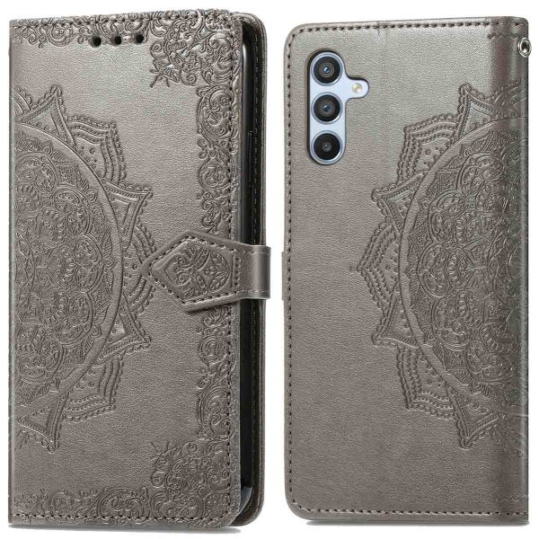 imoshion Etui de téléphone portefeuille Mandala Samsung Galaxy A54 (5G) - Gris