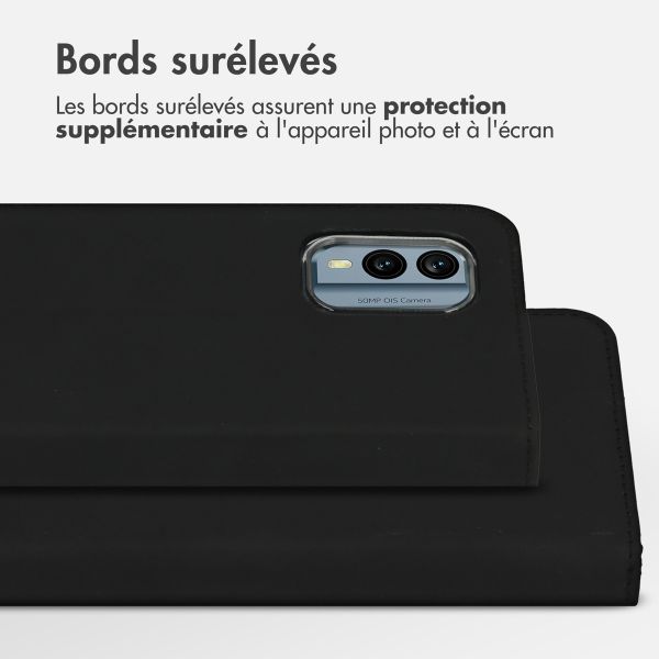 Accezz Étui de téléphone portefeuille Wallet Nokia X30 - Noir