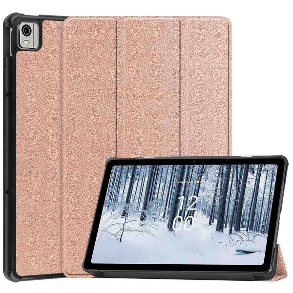 imoshion Coque tablette Trifold Nokia T21 - Rose Dorée